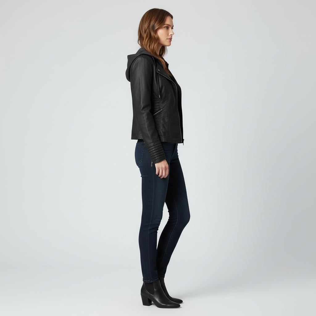 Kurtka Damska z Kapturem na Zmienną Pogodę