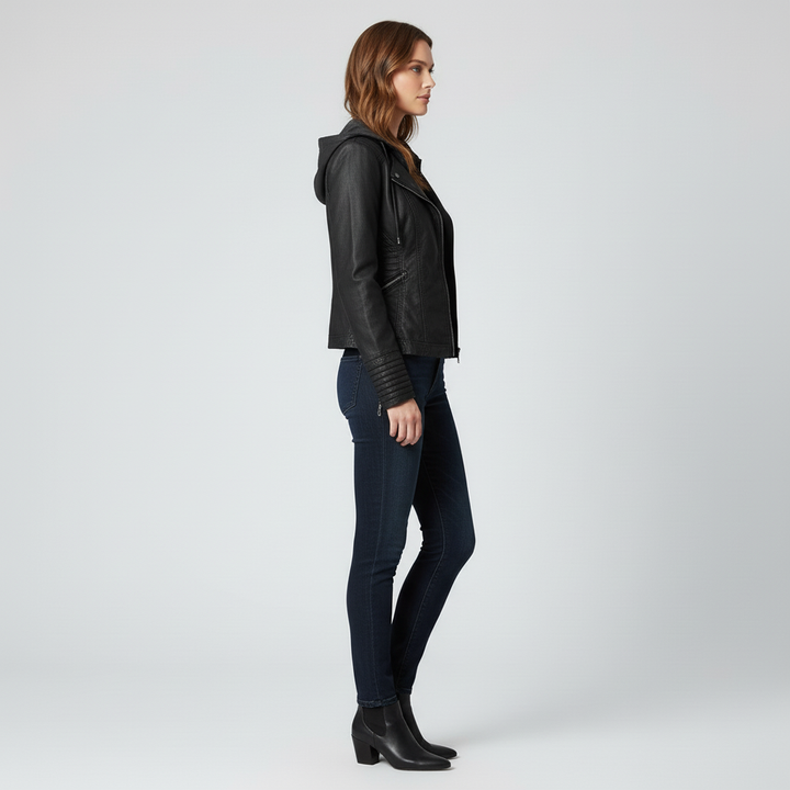 Kurtka Damska z Kapturem na Zmienną Pogodę