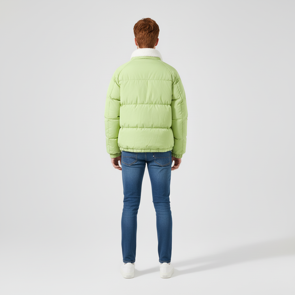 Kurtka Męska Zimowa Pikowana z Kapturem