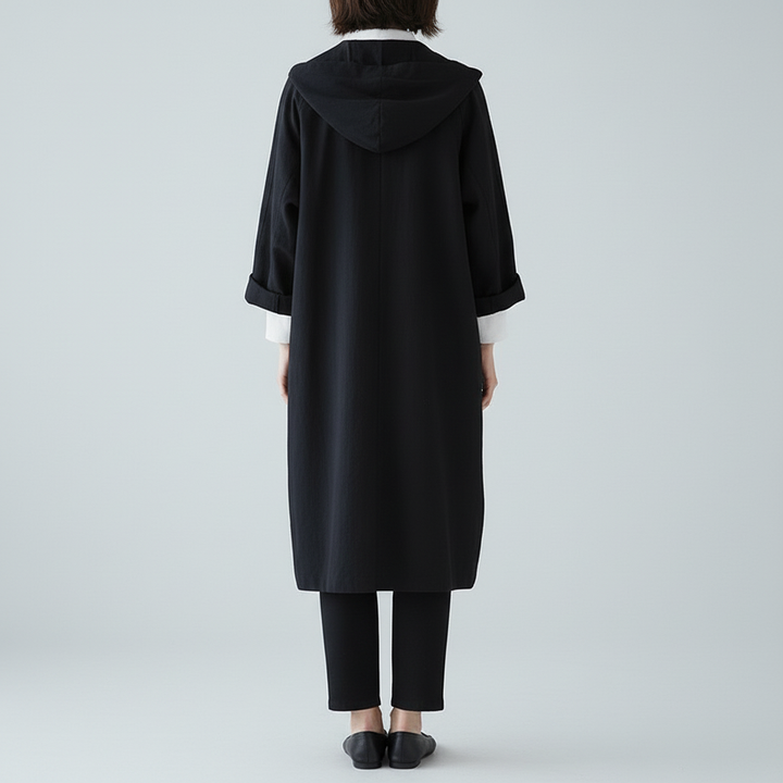 Płaszcz Damski Długi z Klasyczną Linią