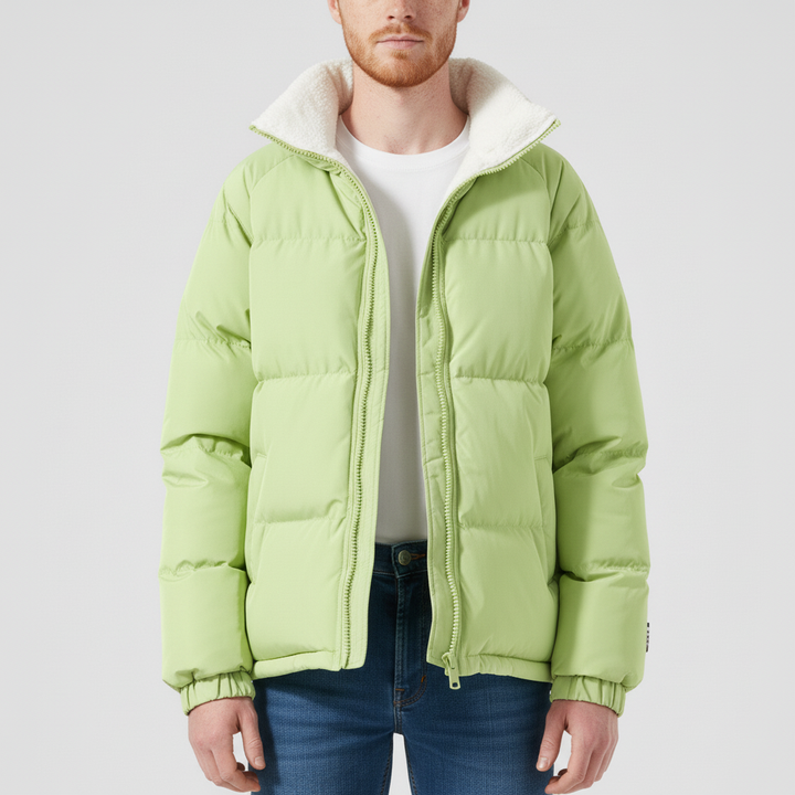 Kurtka Męska Zimowa Pikowana z Kapturem