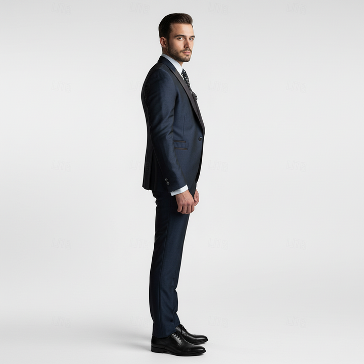 Garnitur Męski Trzyczęściowy z Blazerem i Kamizelką