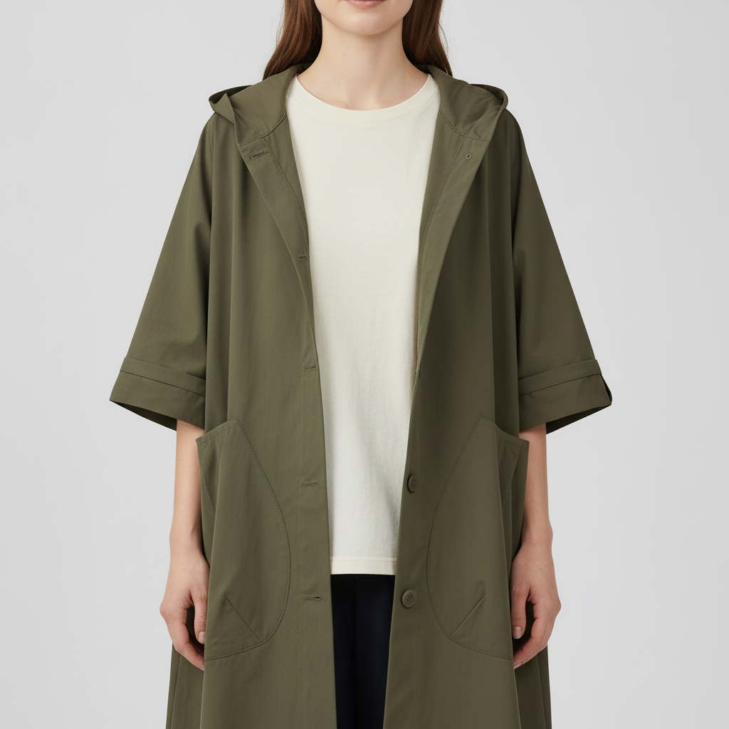 Płaszcz Damski Długi z Klasyczną Linią