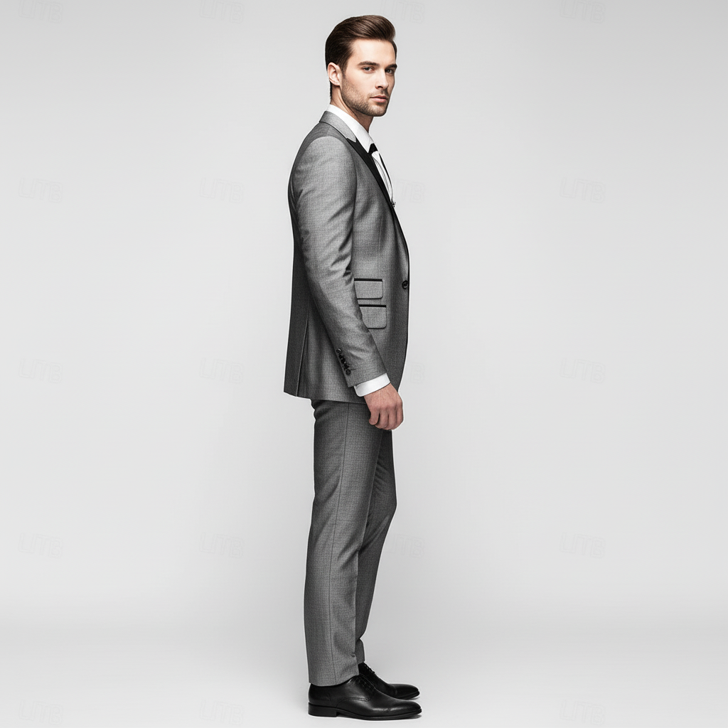 Garnitur Męski Trzyczęściowy z Blazerem i Kamizelką