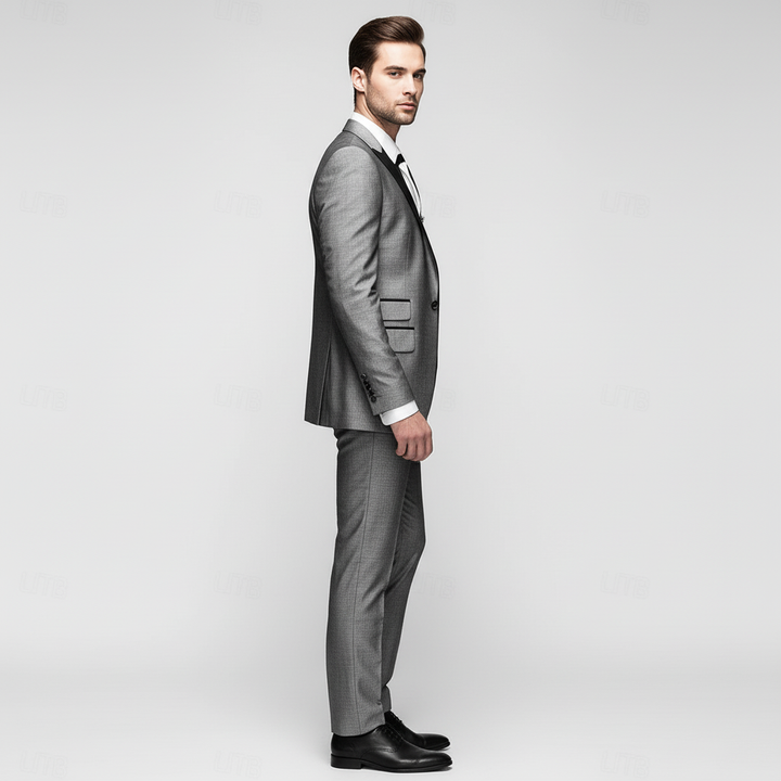 Garnitur Męski Trzyczęściowy z Blazerem i Kamizelką