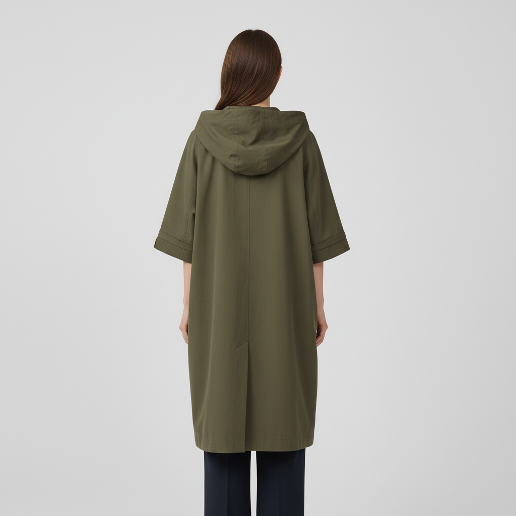 Płaszcz Damski Długi z Klasyczną Linią