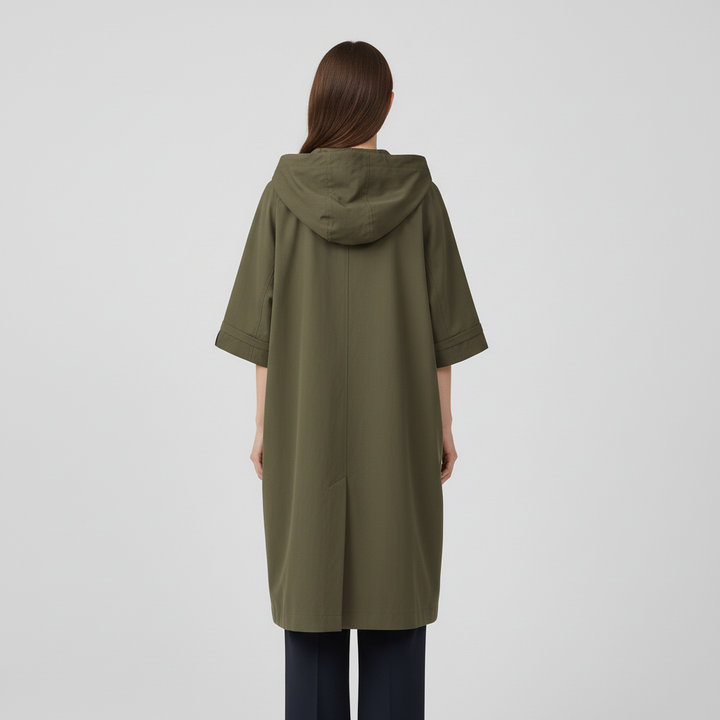 Płaszcz Damski Długi z Klasyczną Linią