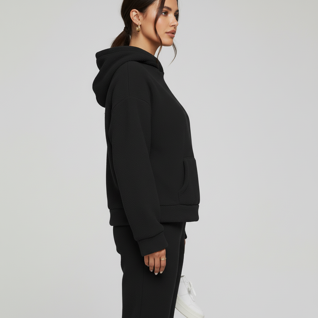 Damski Zestaw Polarowy z Kapturem