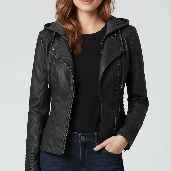 Kurtka Damska z Kapturem na Zmienną Pogodę