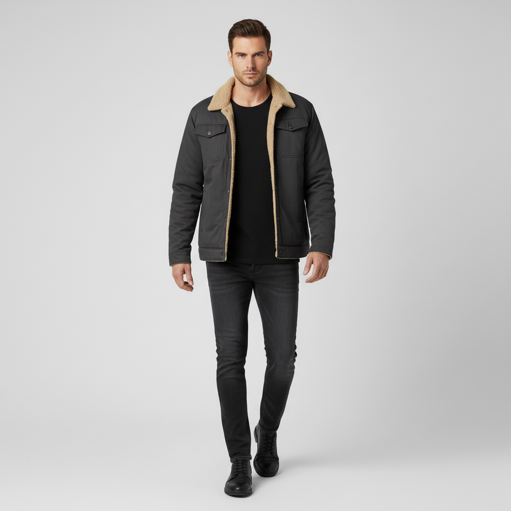 Męska Kurtka Zimowa – Swobodny Fason na Chłodne Dni