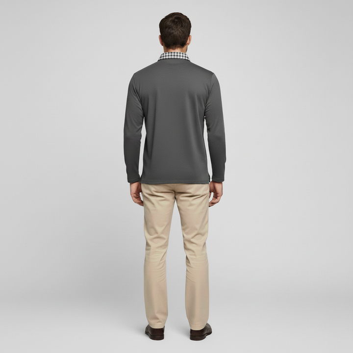 Polo Męskie Zimowe z Długim Rękawem