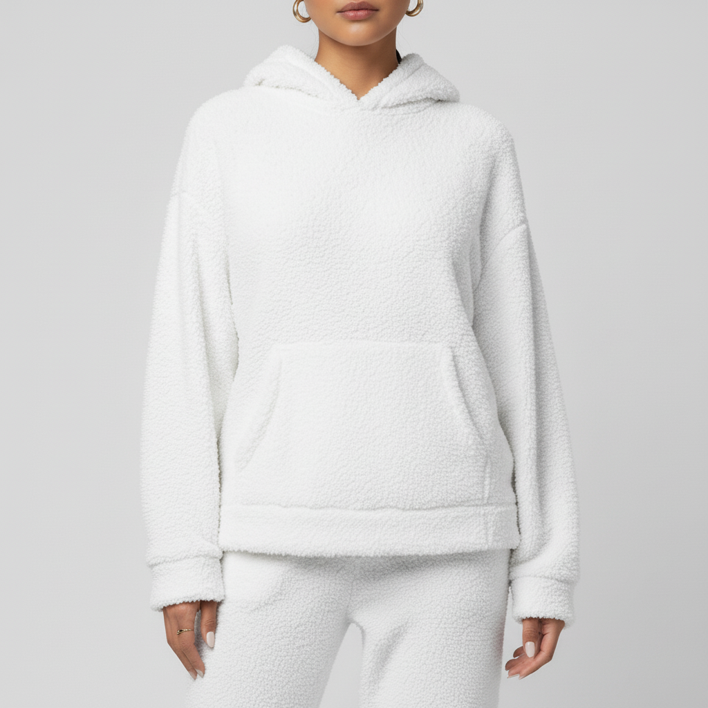 Damski Zestaw Polarowy z Kapturem