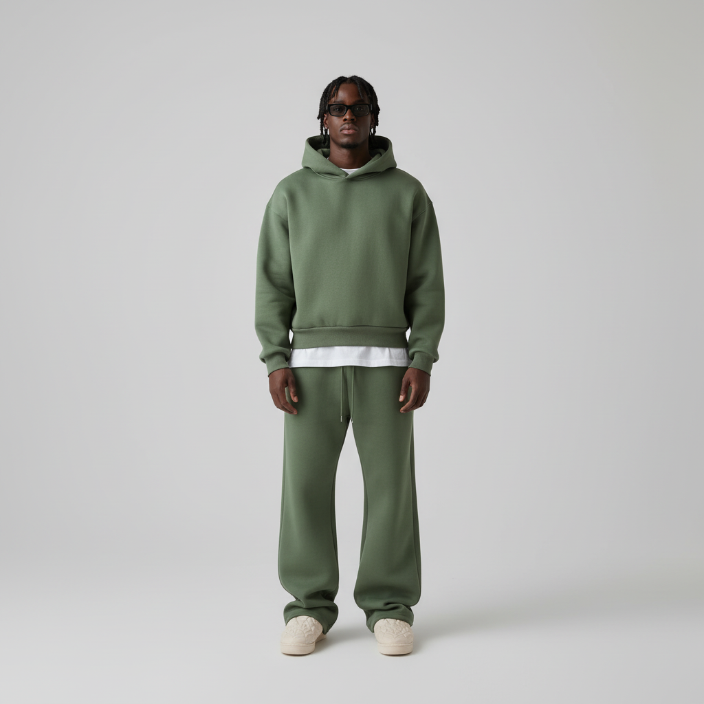 Dres Męski Oversize z Kapturem