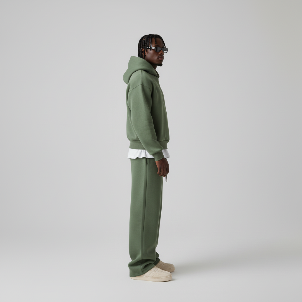 Dres Męski Oversize z Kapturem