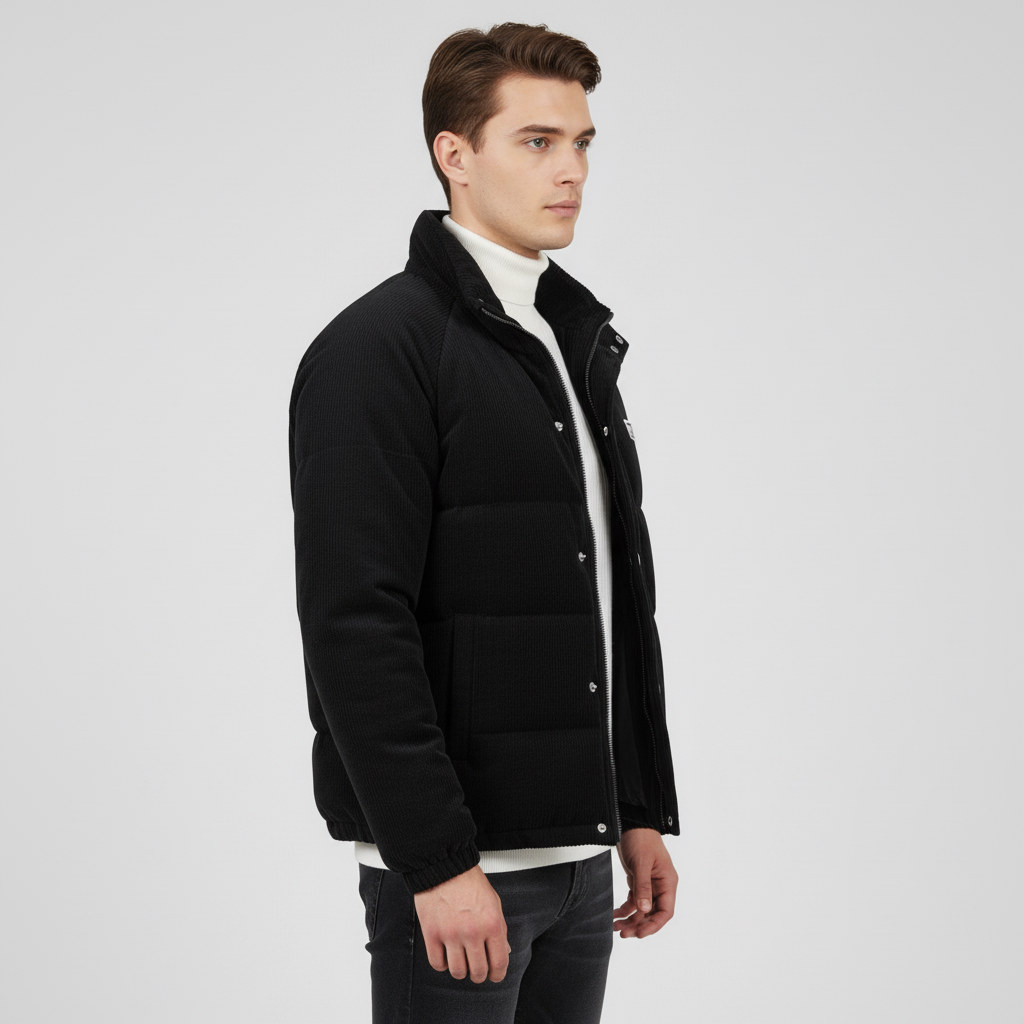Męska Kurtka Sztruksowa z Ociepleniem