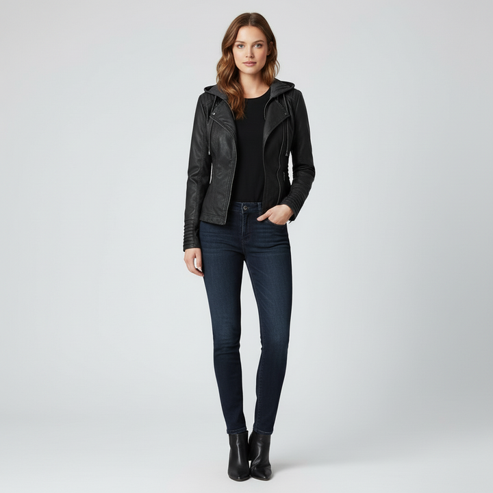 Kurtka Damska z Kapturem na Zmienną Pogodę