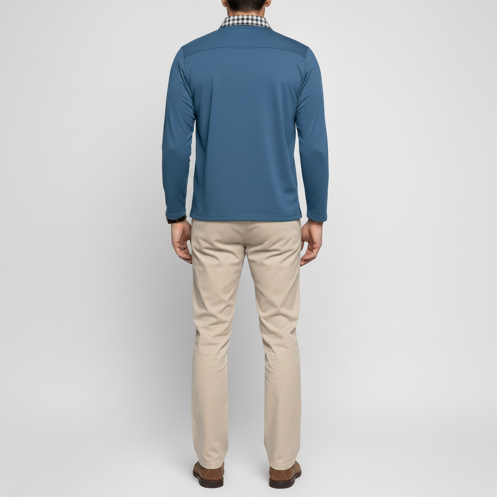 Polo Męskie Zimowe z Długim Rękawem