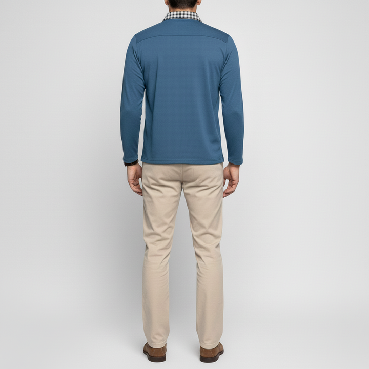 Polo Męskie Zimowe z Długim Rękawem