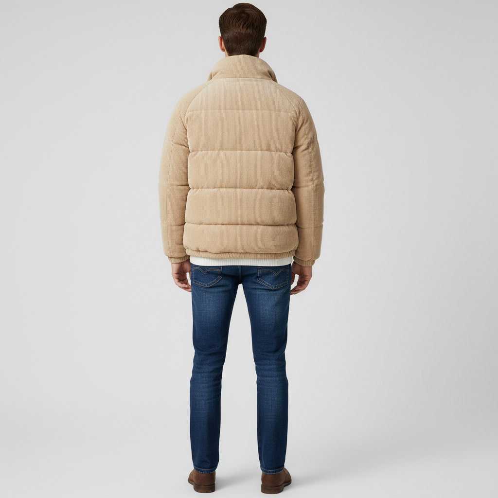 Męska Kurtka Sztruksowa z Ociepleniem