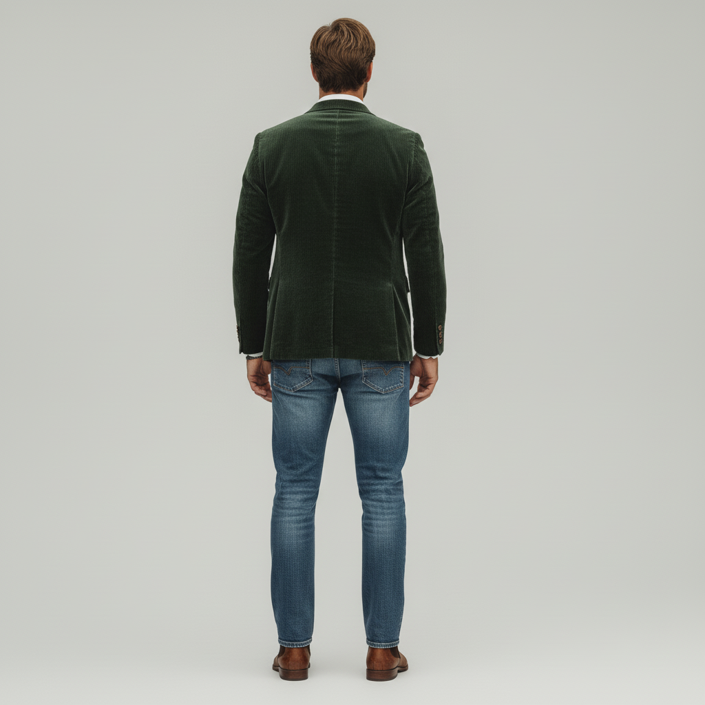 Blazer Męski z Kamizelką w Stylu Vintage