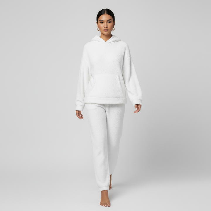 Damski Zestaw Polarowy z Kapturem