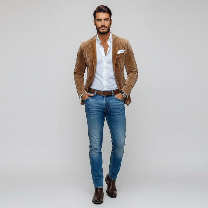 Blazer Męski w Klasycznym Stylu