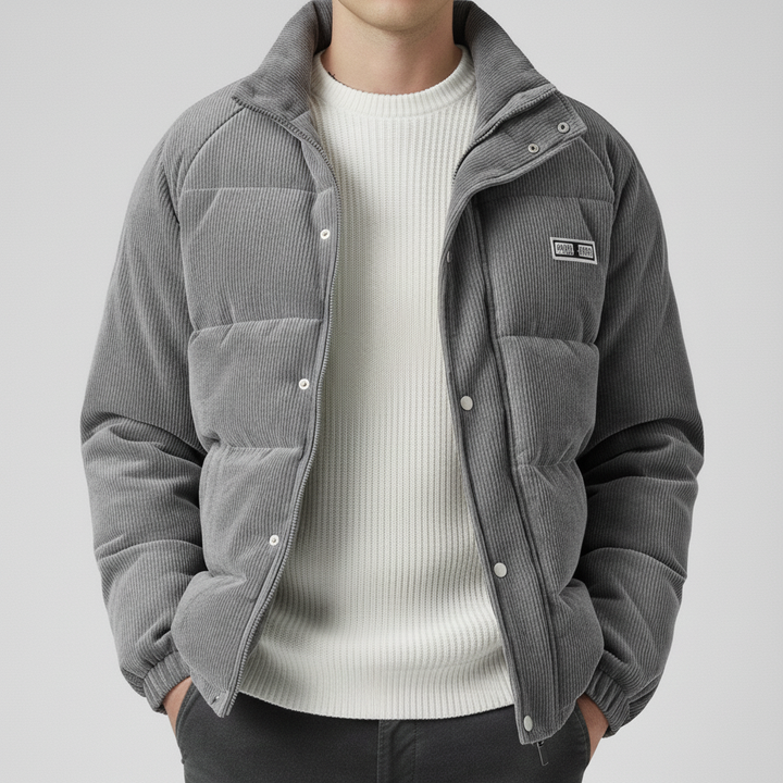 Męska Kurtka Sztruksowa z Ociepleniem