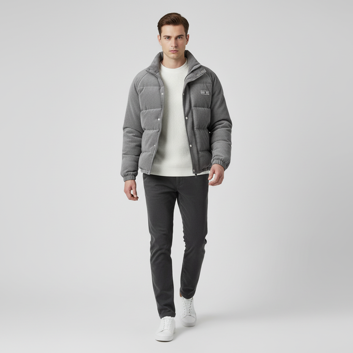 Męska Kurtka Sztruksowa z Ociepleniem