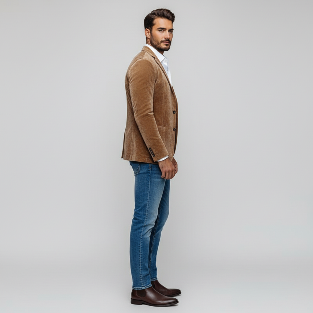 Blazer Męski w Klasycznym Stylu