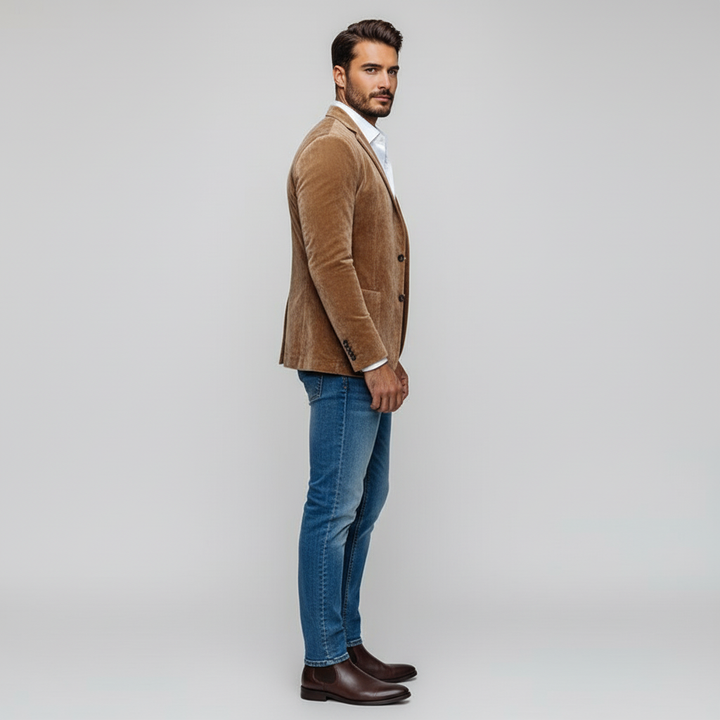 Blazer Męski w Klasycznym Stylu