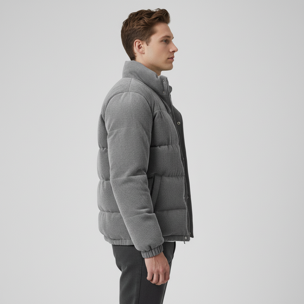 Męska Kurtka Sztruksowa z Ociepleniem