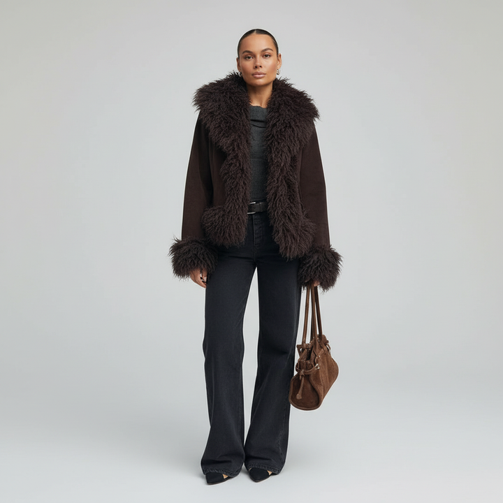 Płaszcz Damski Vintage w Klasycznym Kroju