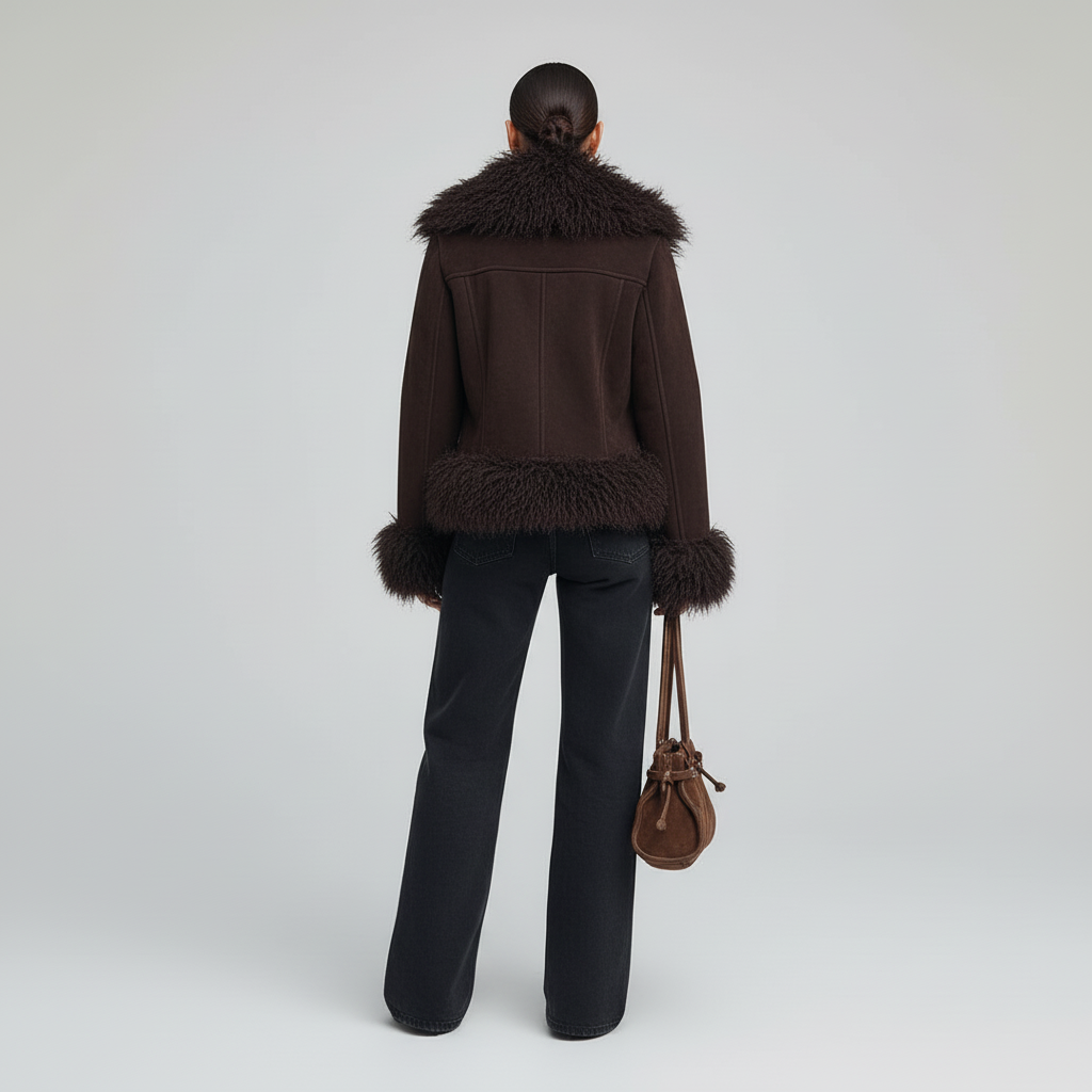 Płaszcz Damski Vintage w Klasycznym Kroju