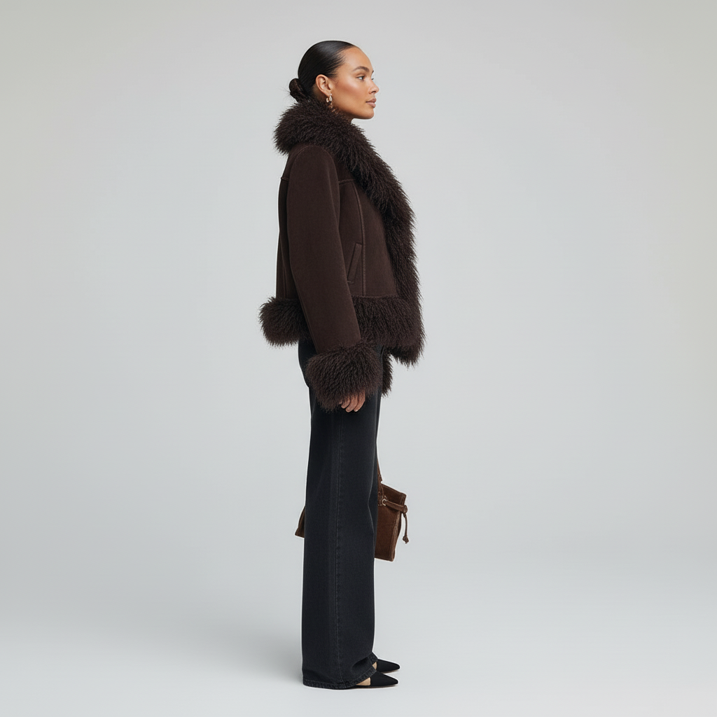 Płaszcz Damski Vintage w Klasycznym Kroju