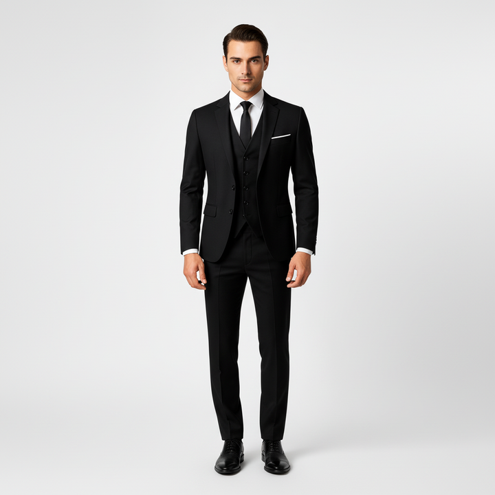 Garnitur Męski Trzyczęściowy z Kamizelką