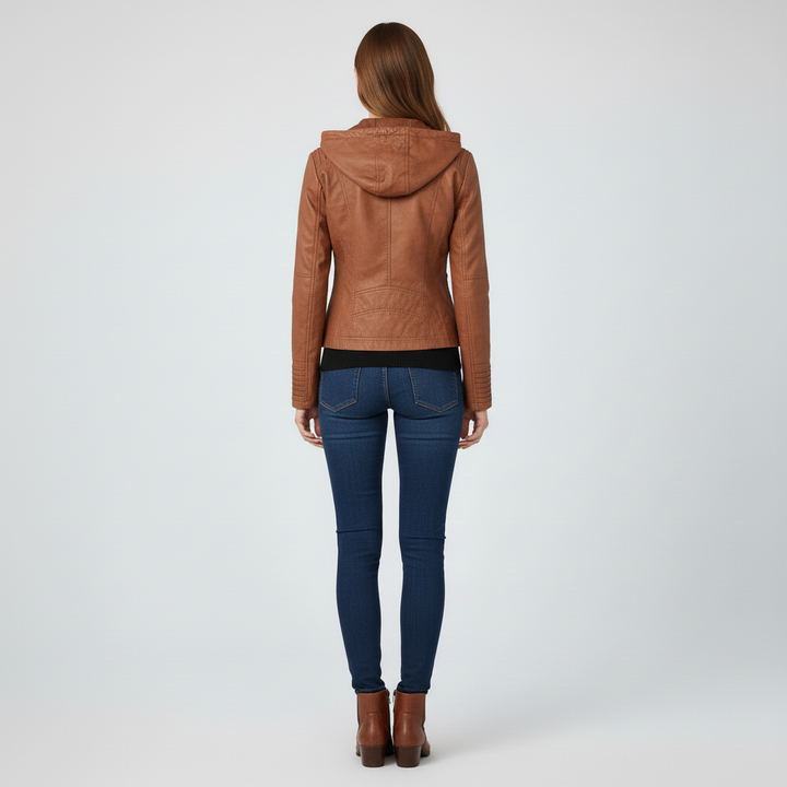 Kurtka Damska z Kapturem na Zmienną Pogodę