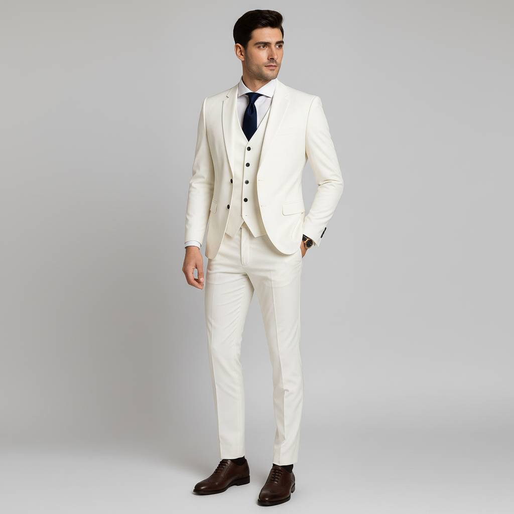 Garnitur Męski Trzyczęściowy z Kamizelką