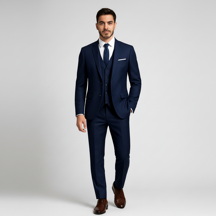 Garnitur Męski Trzyczęściowy z Kamizelką