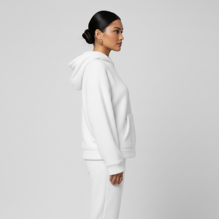 Damski Zestaw Polarowy z Kapturem