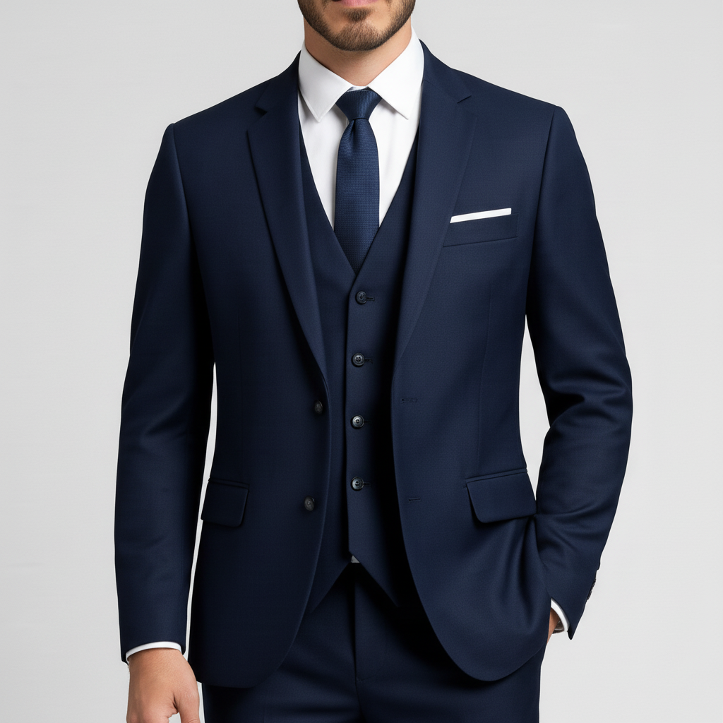 Garnitur Męski Trzyczęściowy z Kamizelką