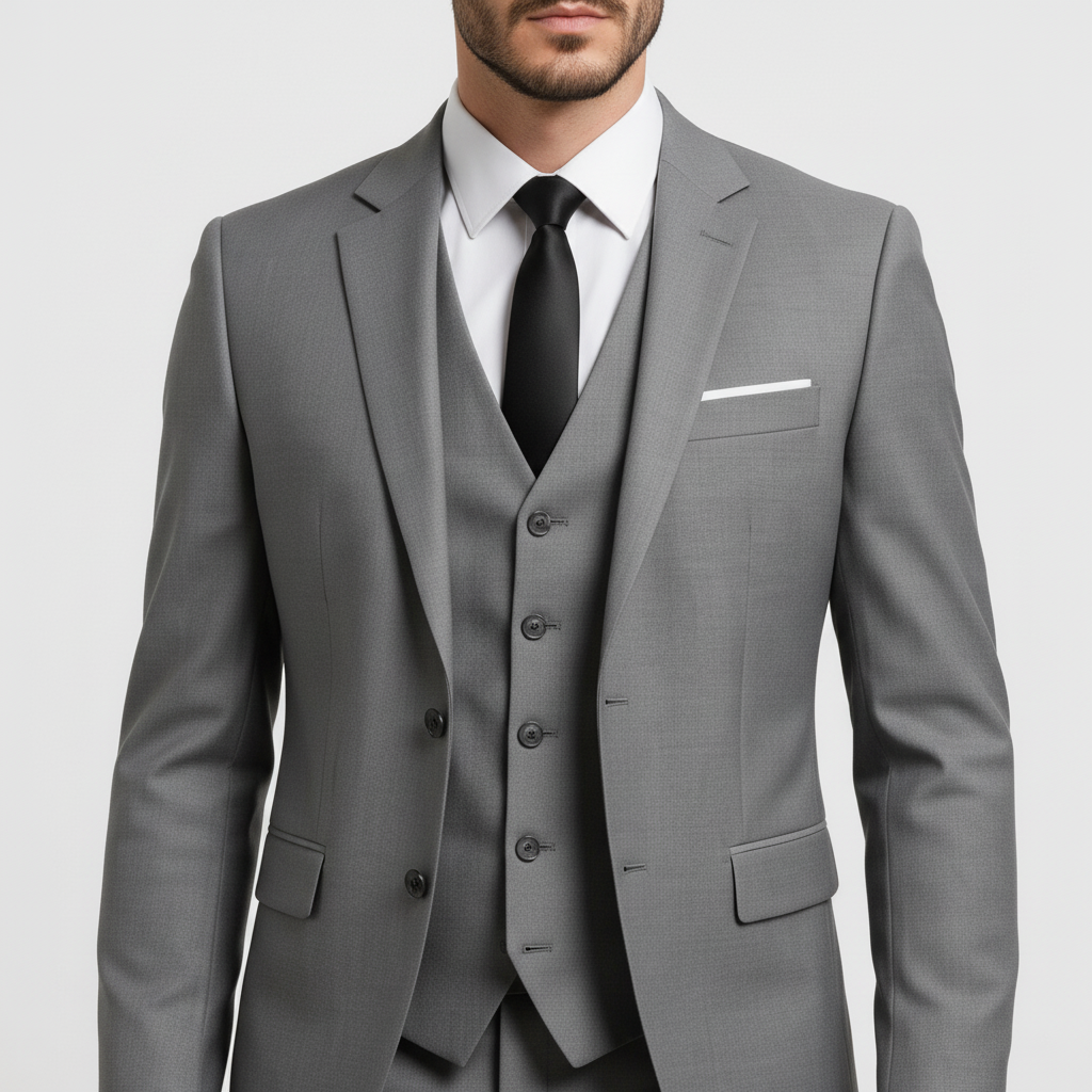 Garnitur Męski Trzyczęściowy z Kamizelką