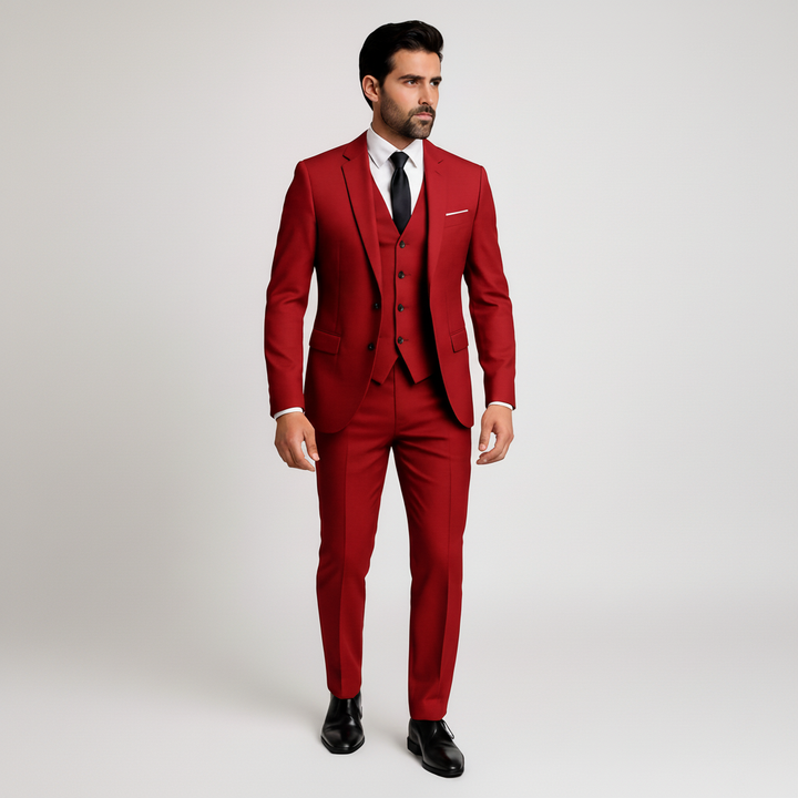 Garnitur Męski Trzyczęściowy z Kamizelką