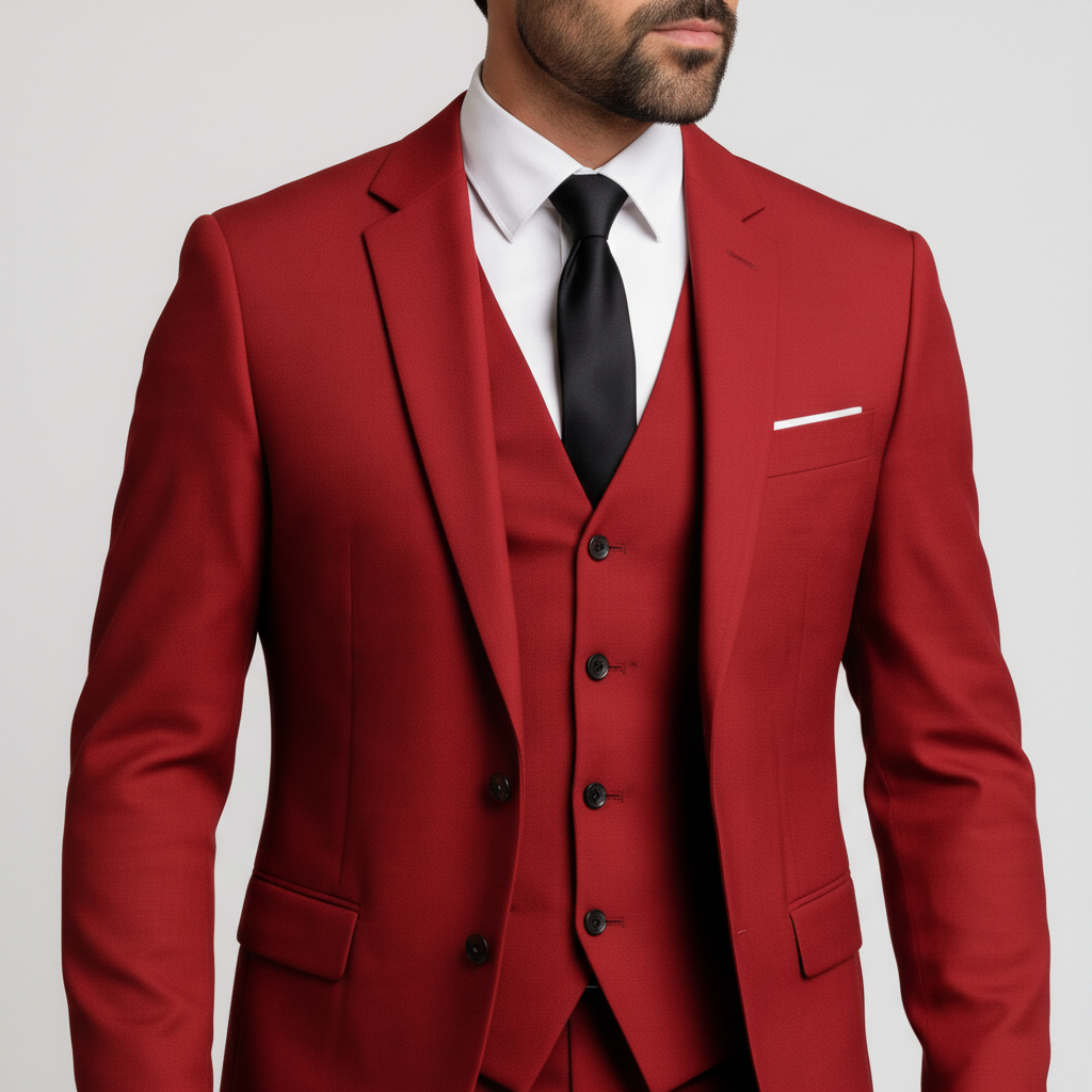 Garnitur Męski Trzyczęściowy z Kamizelką