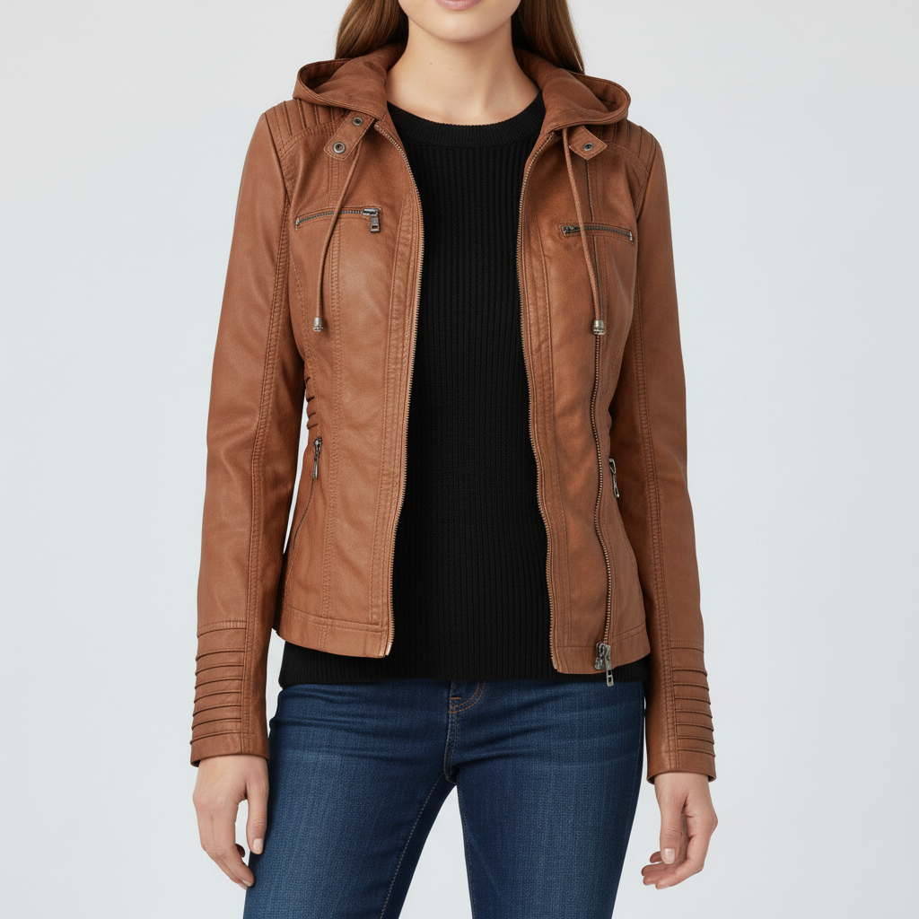 Kurtka Damska z Kapturem na Zmienną Pogodę