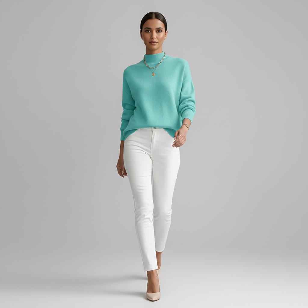 Damski Sweter z Golfem