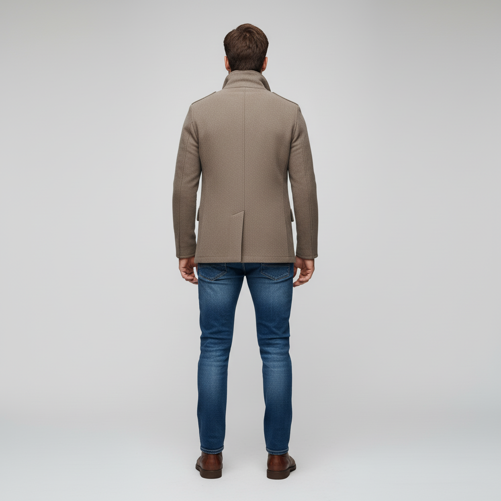 Płaszcz Męski z Klasycznym Krojem