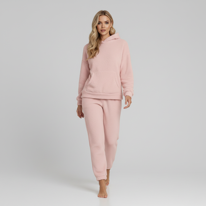 Damski Zestaw Polarowy z Kapturem