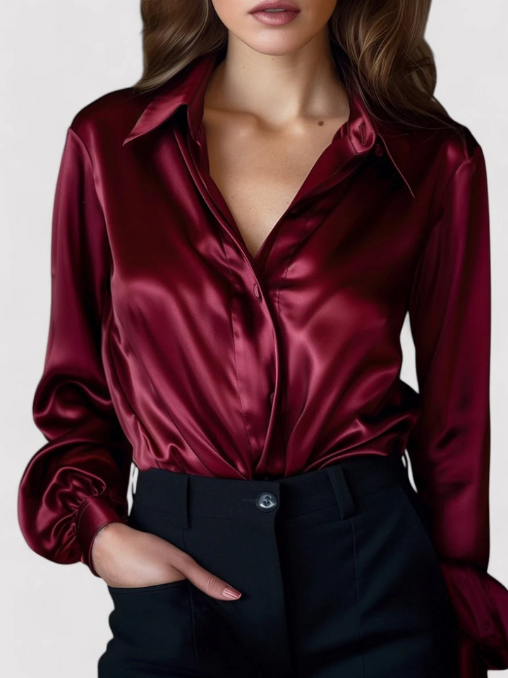 Koszula Damska Formalna z Długim Rękawem