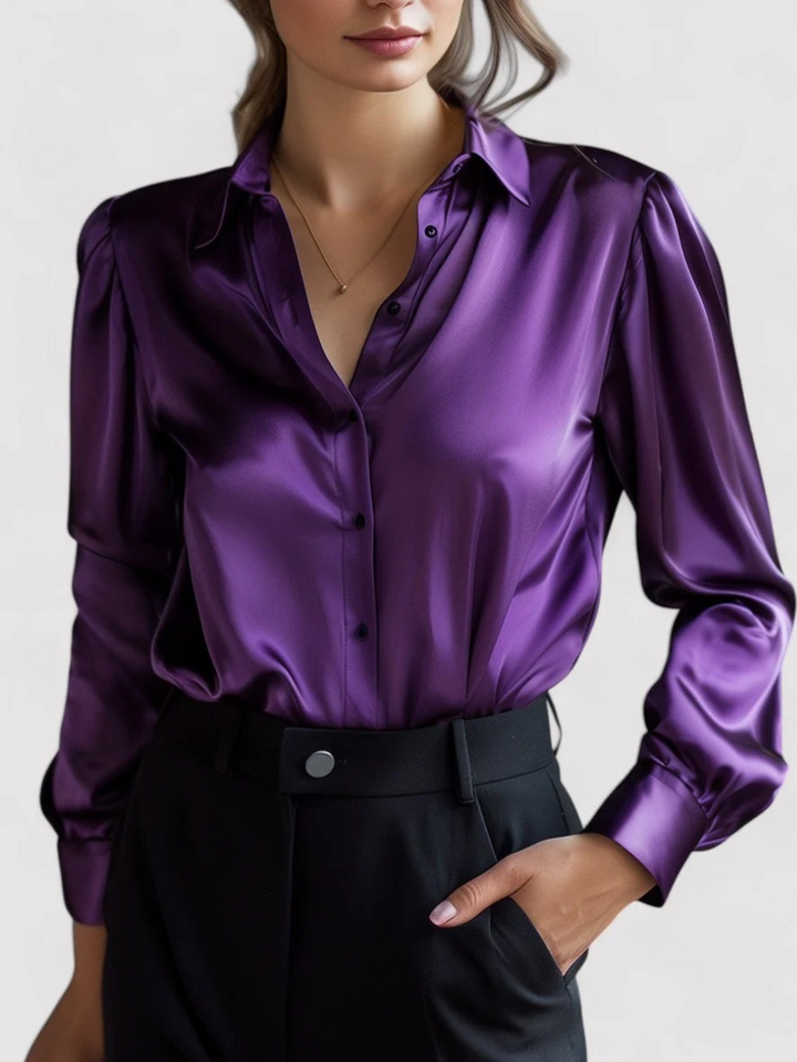 Koszula Damska Formalna z Długim Rękawem