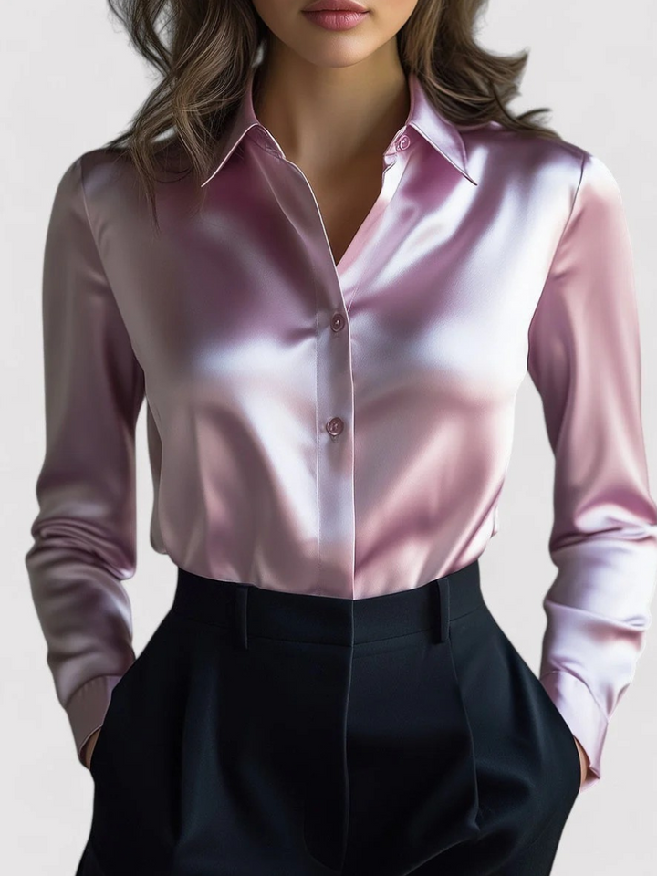 Koszula Damska Formalna z Długim Rękawem